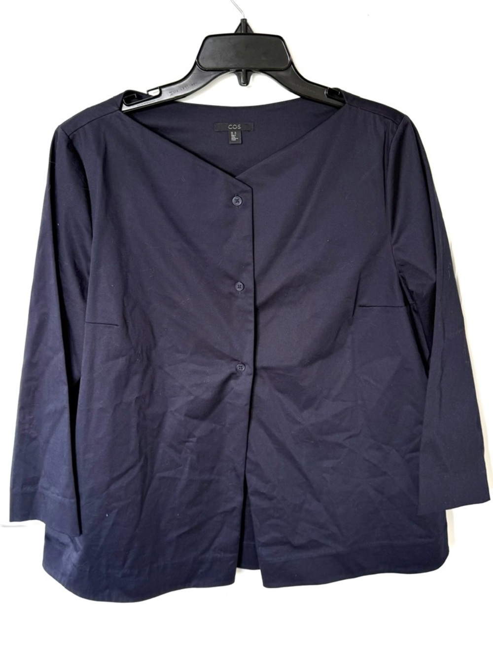 COS Satin Effect Minimalist Blouse Size 12